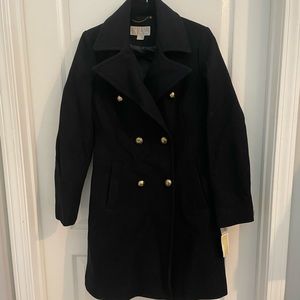 Brand new Michael Kors Dark Navy coat with tags.